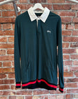 STUSSY CUFFED RUGBY SHIRT ‘GREEN’