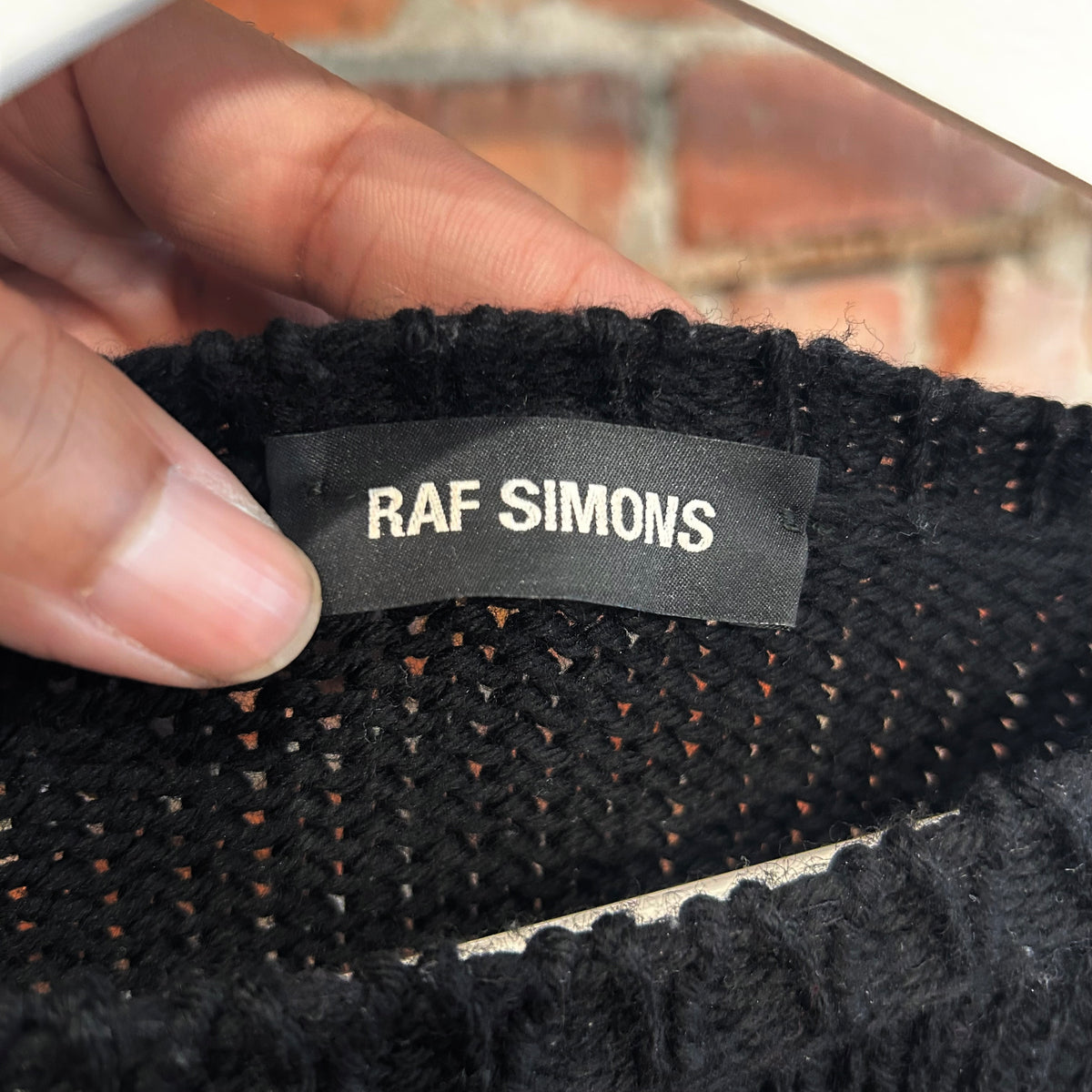 RAF SIMONS FW17 "I LOVE NY" OVERSIZED KNIT ‘BLACK’