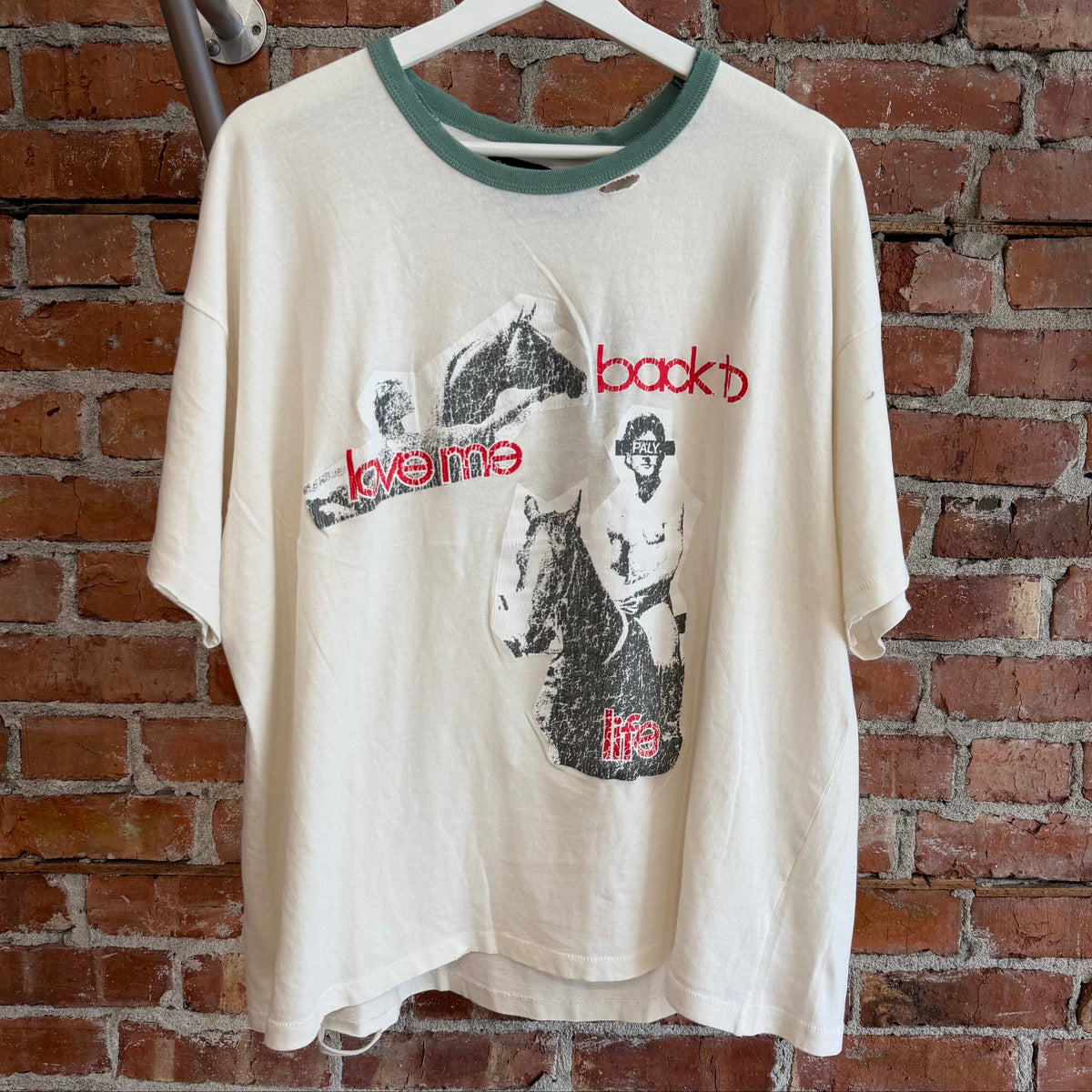 PALY HOLLYWOOD SS26 BACK TO LIFE RINGER TEE ‘CREAM’