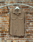 FINAL HOME PLAID BUTTON UP ‘ORANGE’