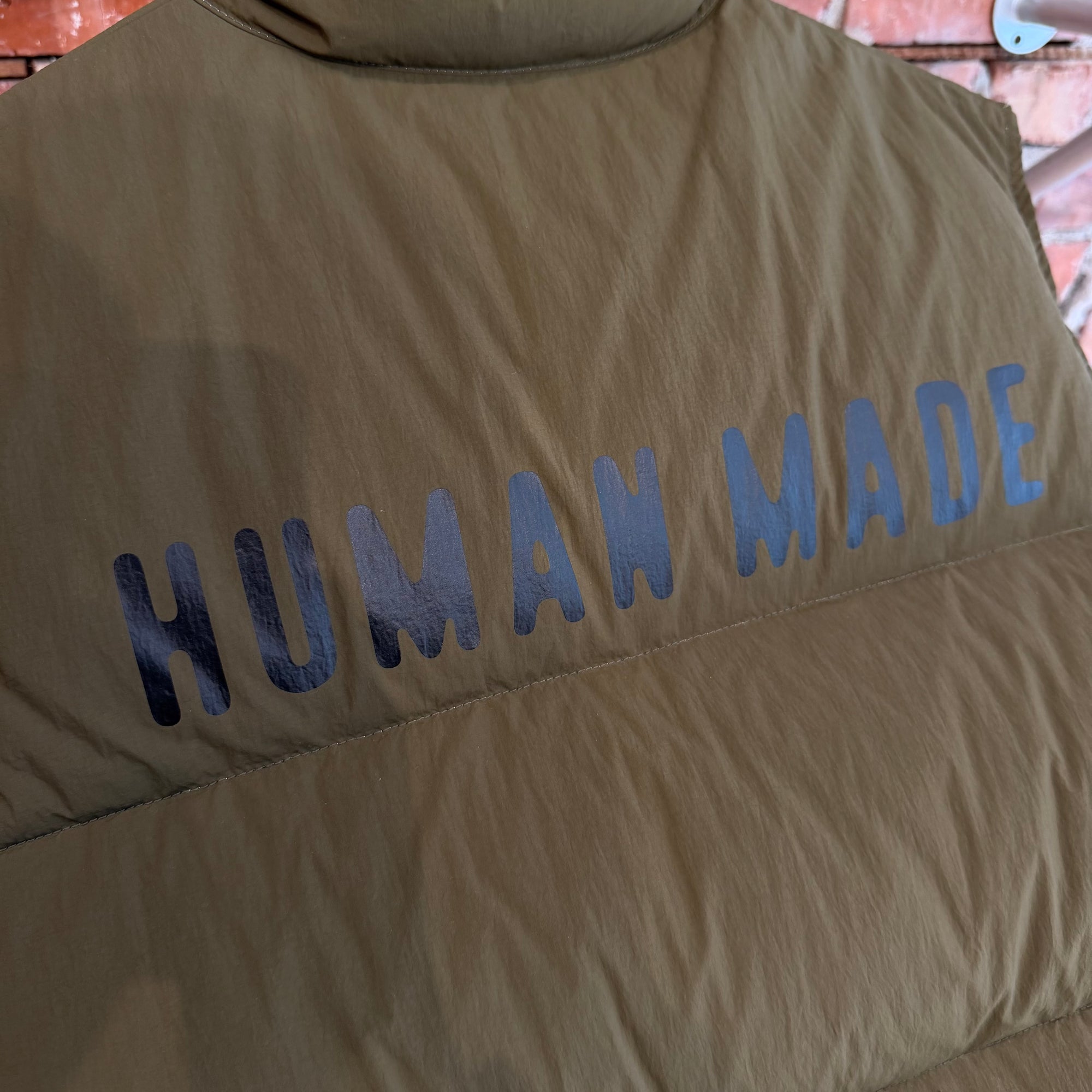 HUMAN MADE REVERSIBLE DOWN VEST ‘OLIVE’