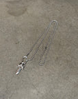 CHROME HEARTS LOOP DAGGER NECKLACE 'SILVER'
