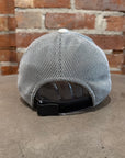 MCM VISETOS LEATHER TRUCKER HAT ‘WHITE’