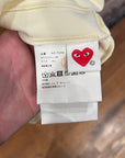 CDG PLAY TRACK JACKET ‘CREAM’