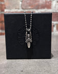 CHROME HEARTS MODERN ZIPPER DAGGER NECKLACE ‘SILVER’