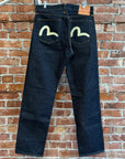 EVISU LOT 0001 SLIM STRAIGHT DENIM 'INDIGO/IVORY'
