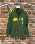 VINTAGE BRAZIL FOOTBALL TRACK JACKET ‘GREEN’