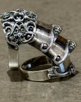 DEAL DESIGN FULL SHADE ARMOR RING 'SILVER'