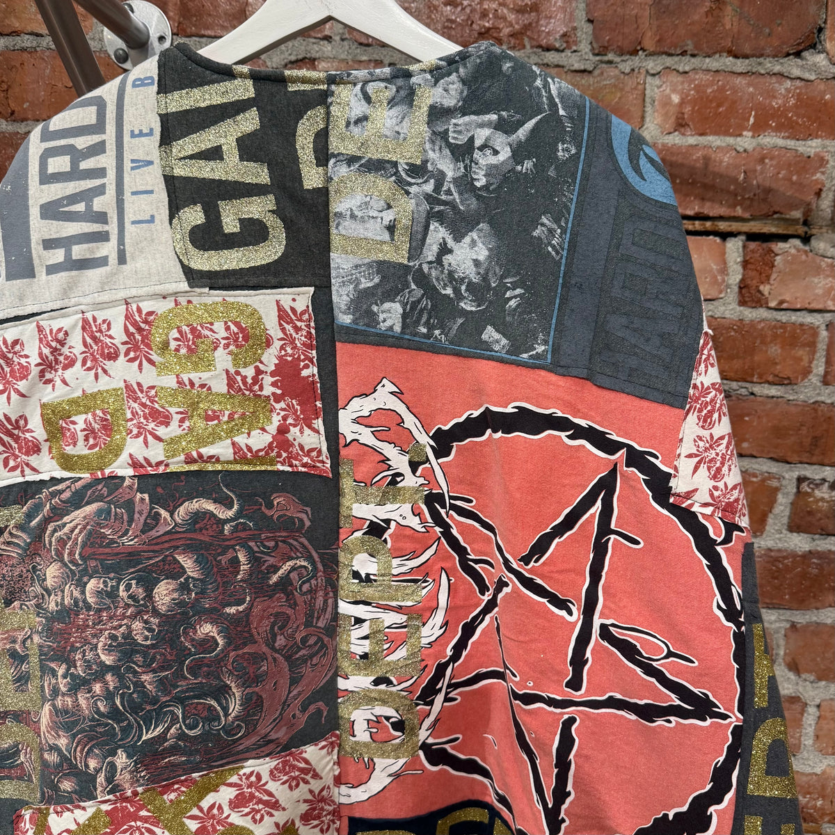 GALLERY DEPT. DR OCT 1 OF 1 PATCHWORK CAPE ‘MULTI’