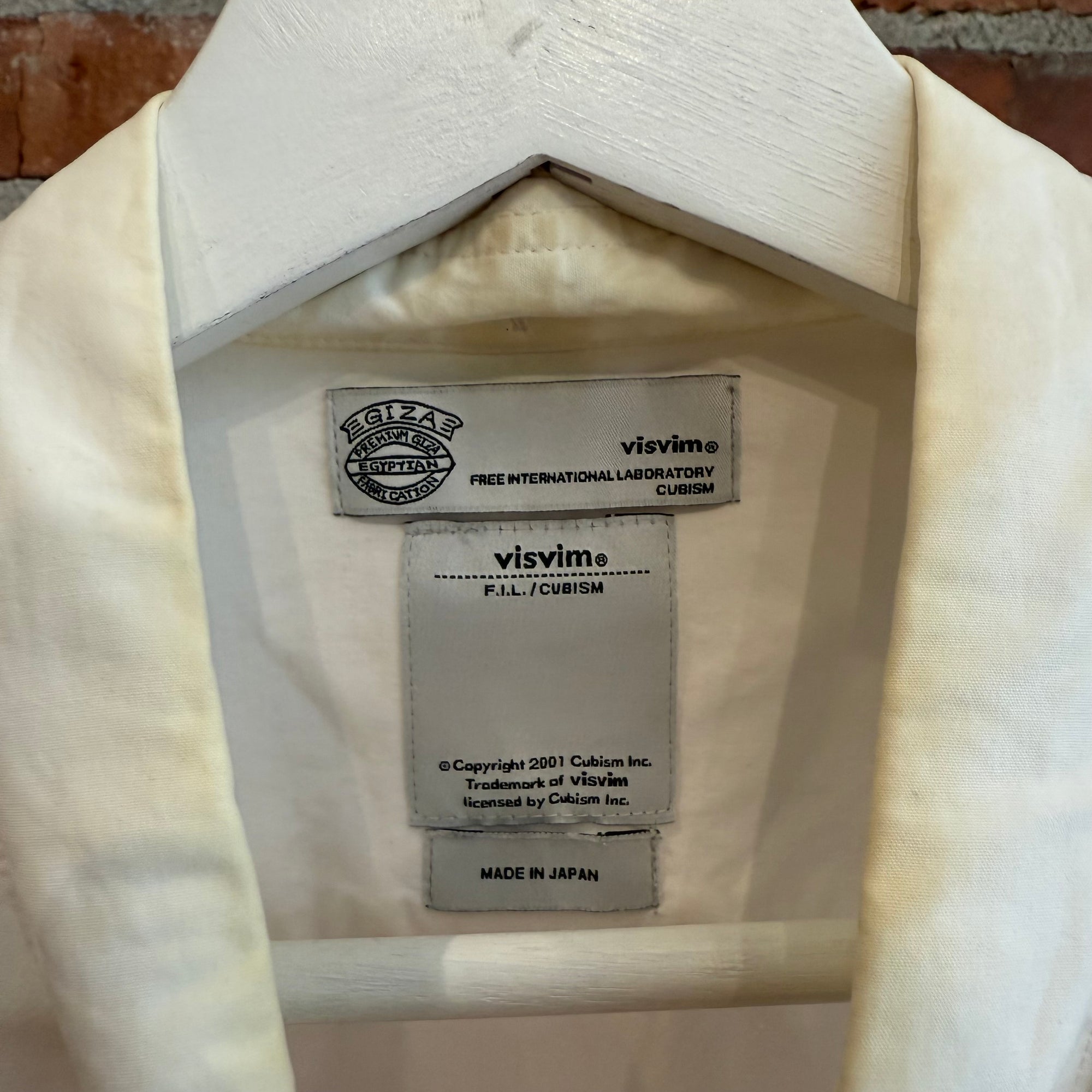 VISVIM CUBISM PATCHWORK FLAG SHIRT ‘WHITE’