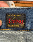 EVISU LOT 005 OFFSET GULL PRINT DENIM ‘BLUE/IVORY’