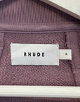 RHUDE LOGO PRINT SLOUCHY CREWNECK ‘MAUVE’
