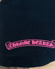 CHROME HEARTS PINK SPINE SCRIPT TEE ‘BLACK’