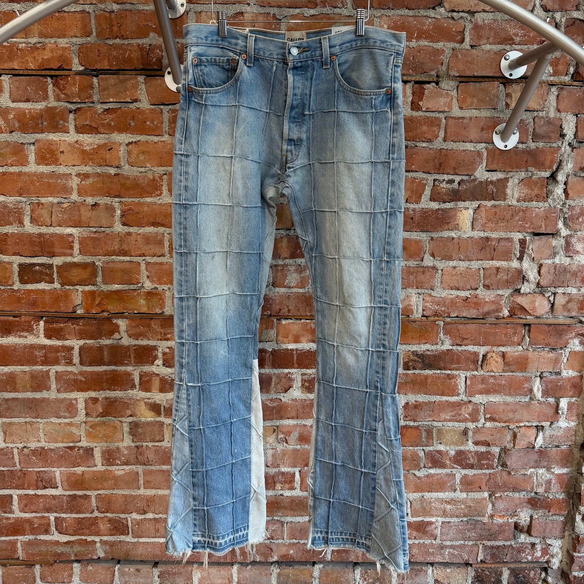 GALLERY DEPT LENNY FLARE PATCHWORK DENIM ‘LIGHT BLUE’