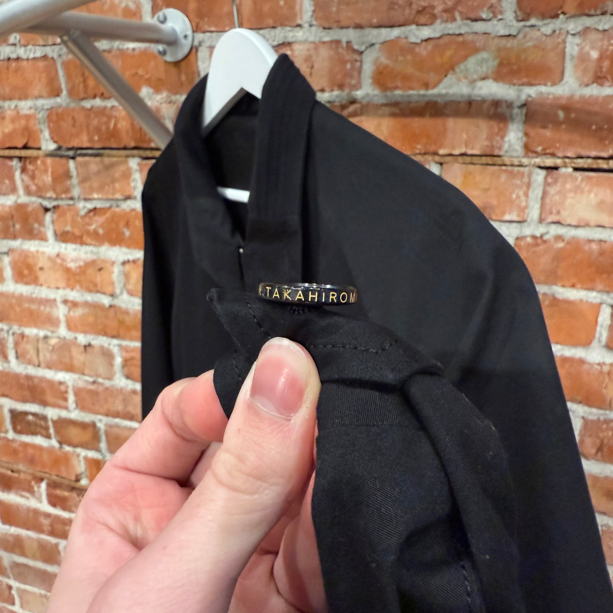 TAKAHIROMIYASHITA THE SOLOIST SS24 DISTRESSED DOG EAR HARRINGTON JACKET ‘BLACK’