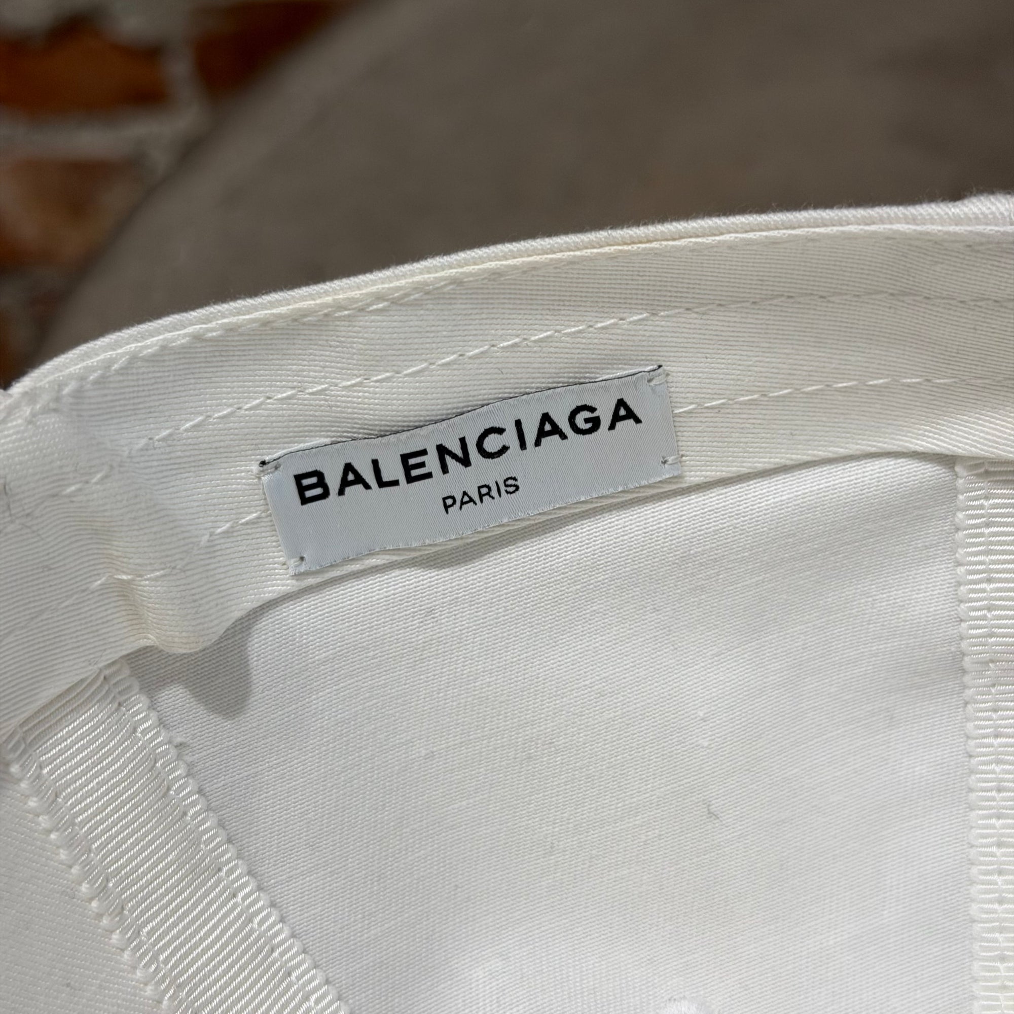 BALENCIAGA LOGO BASEBALL CAP ‘WHITE’