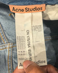 ACNE STUDIOS WIDE LEG PAINTER JEANS ‘BLUE’