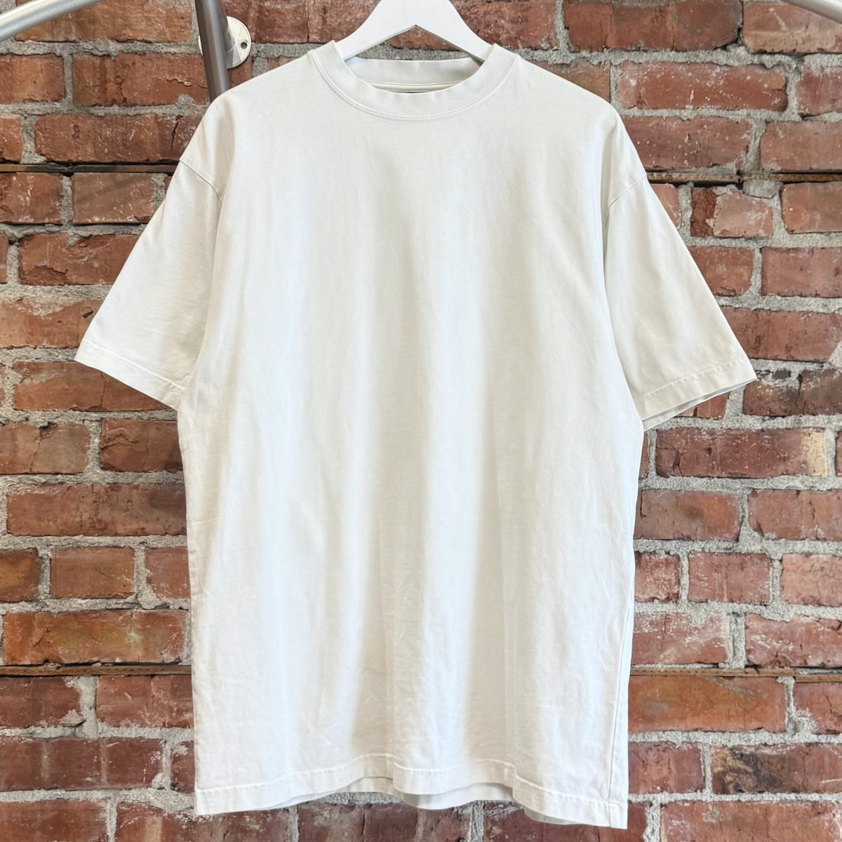 BALENCIAGA SS22 RHINESTONE LOGO TEE ‘WHITE’