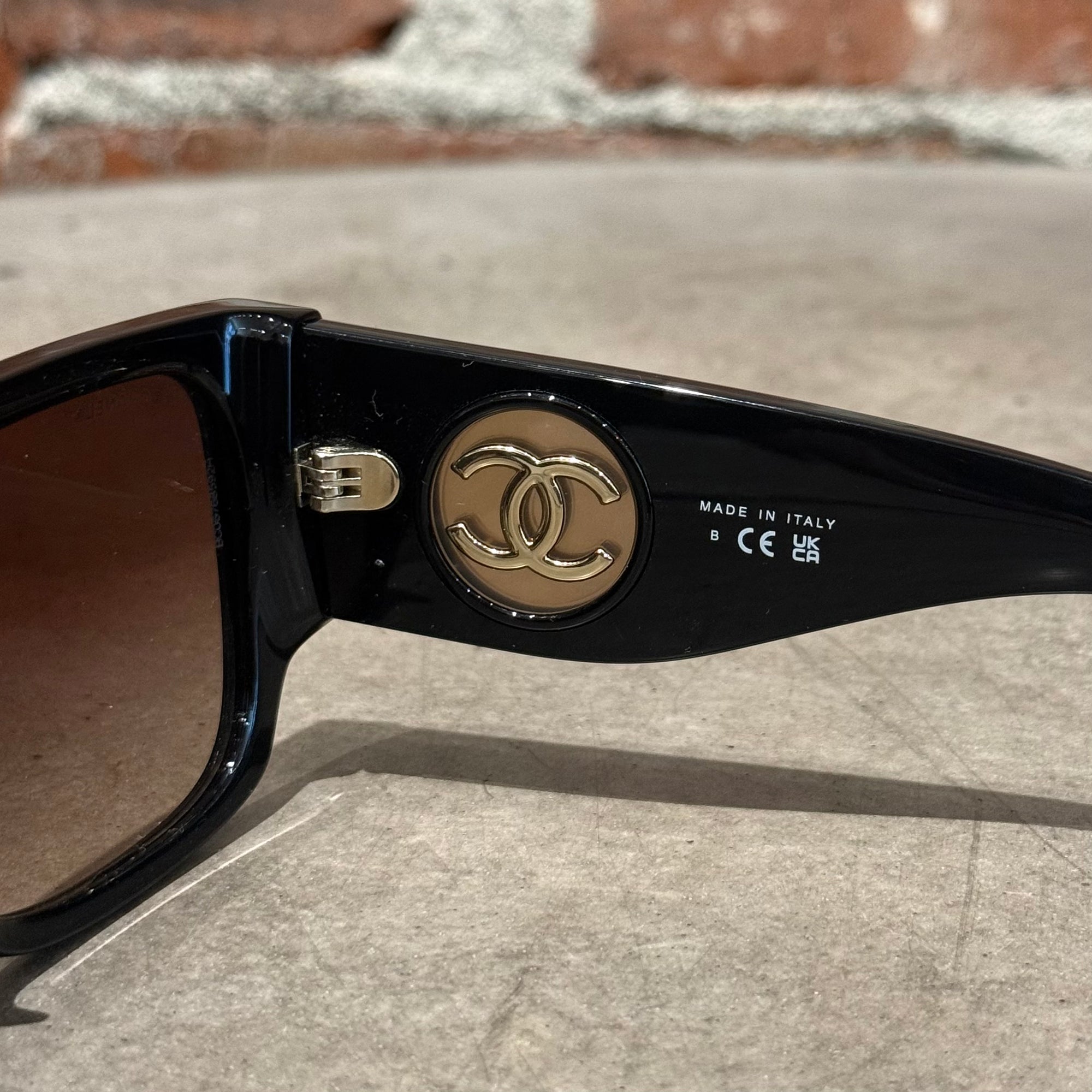 CHANEL SQUARE BLOCK SUNGLASSES ‘BLACK’