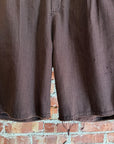 PALY HOLLYWOOD SS26 STRIPED DRESS SHORTS ‘BROWN’