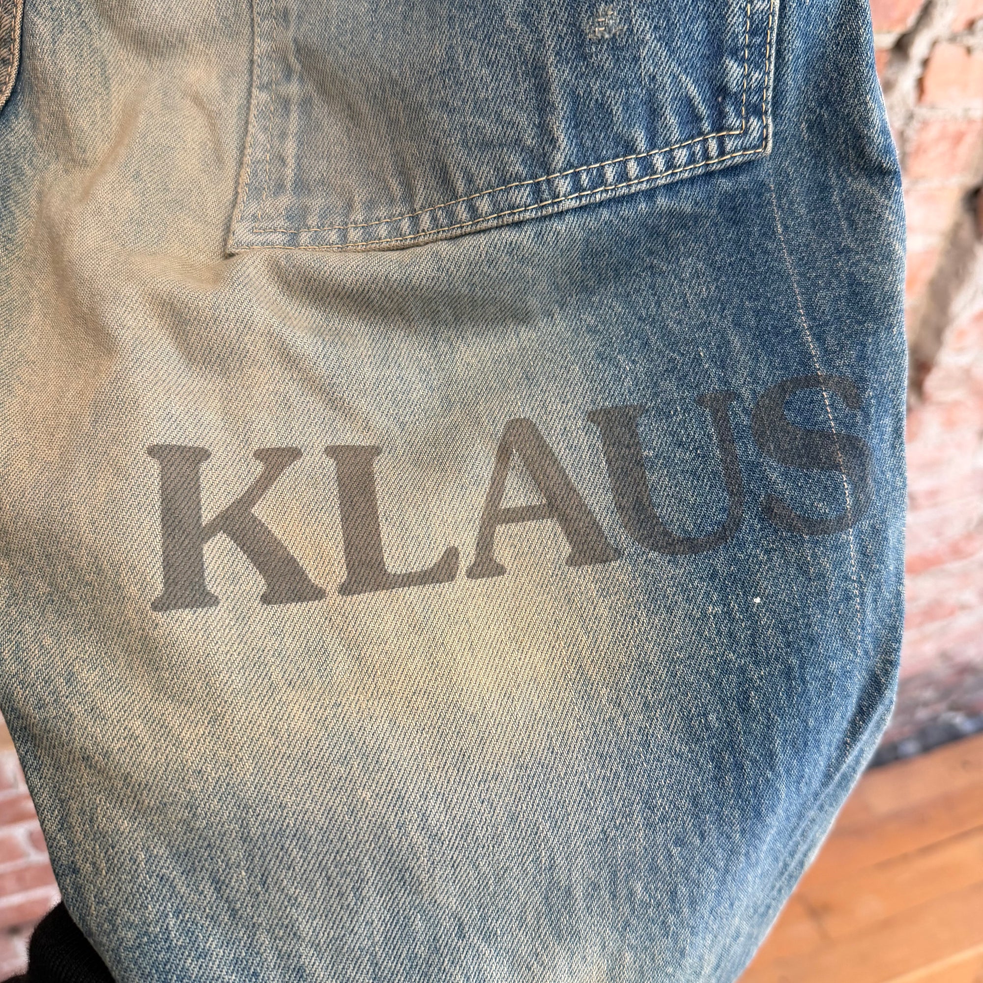UNDERCOVER SS06 "T" KLAUS DENIM (BRAND NEW WITH TAGS) 'VINTAGE BLUE'