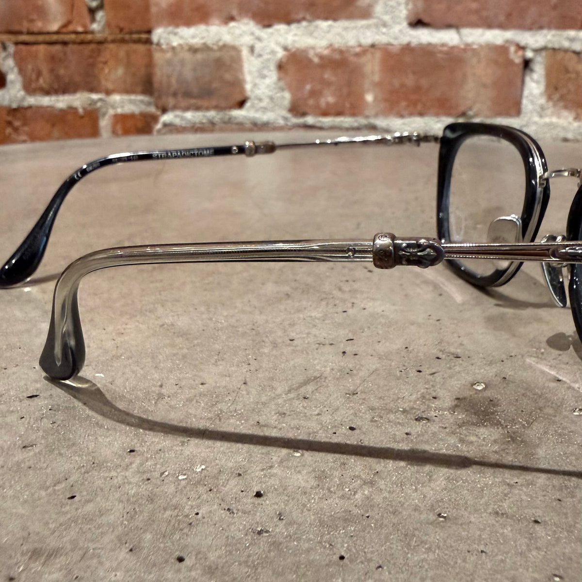 CHROME HEARTS STRAPADICTOME GLASSES ‘BLACK/SILVER’