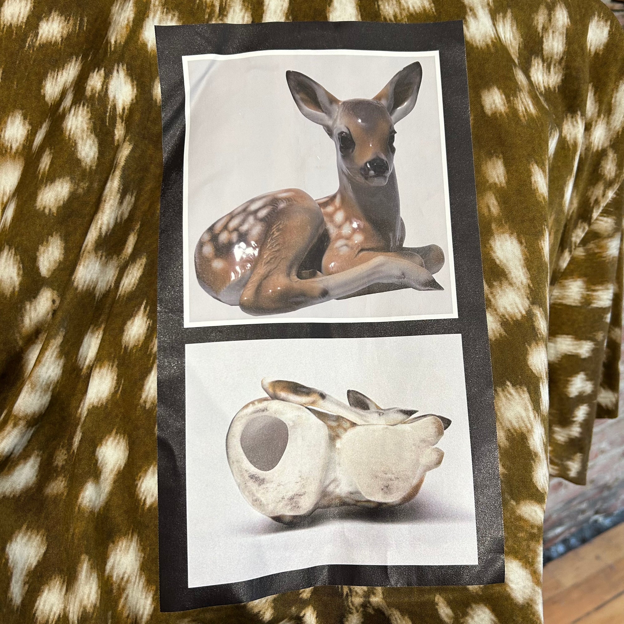 BURBERRY SS19 RUNWAY BAMBI ZIP SHIRT ‘BROWN’