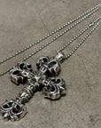 CHROME HEARTS LARGE FILIGREE CROSS NECKLACE ‘SILVER’