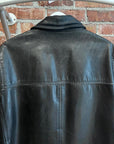 PRADA FW99/00 LEATHER CALFSKIN SHORT COAT ‘BLACK’