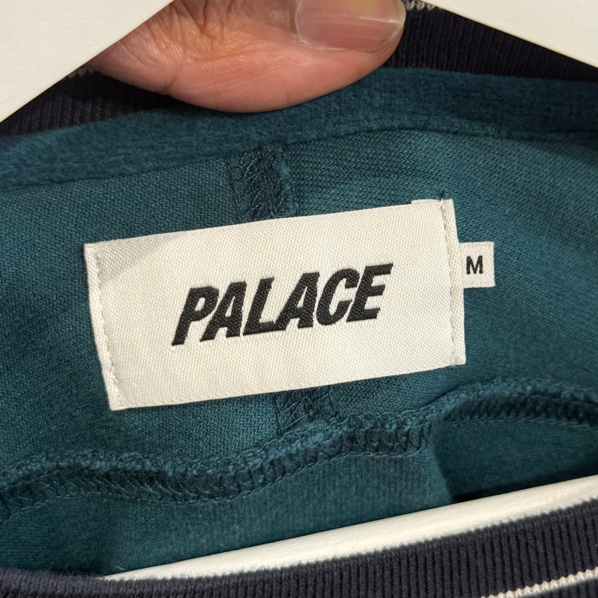 PALACE TERRYCLOTH LOGO CREWNECK ‘TEAL