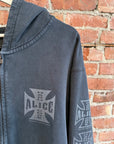 ALICE HOLLYWOOD HAUTE COUTURE ZIP UP HOODIE ‘GREY’