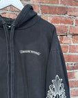 CHROME HEARTS EYE CHART DAGGER VINE HOODIE ‘BLACK’