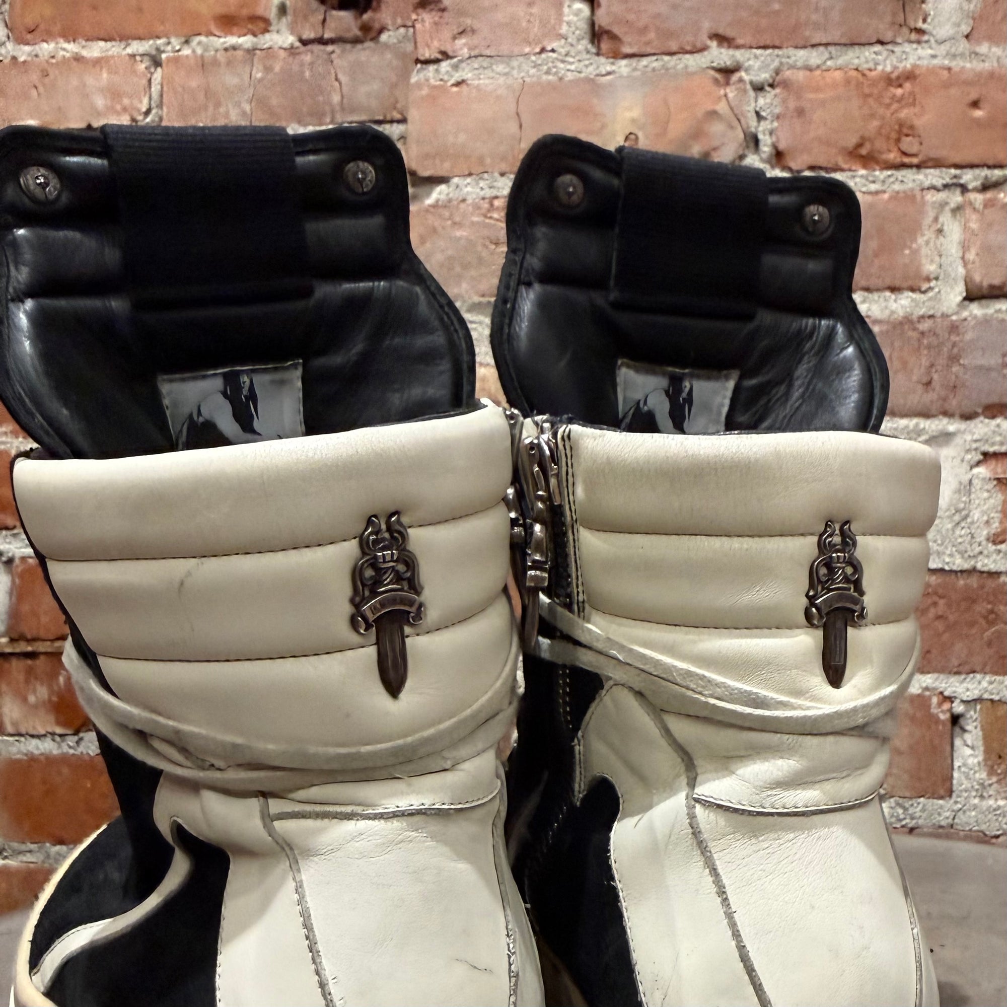 CHROME HEARTS X RICK OWENS GEOBASKET SNEAKERS ‘BLACK’