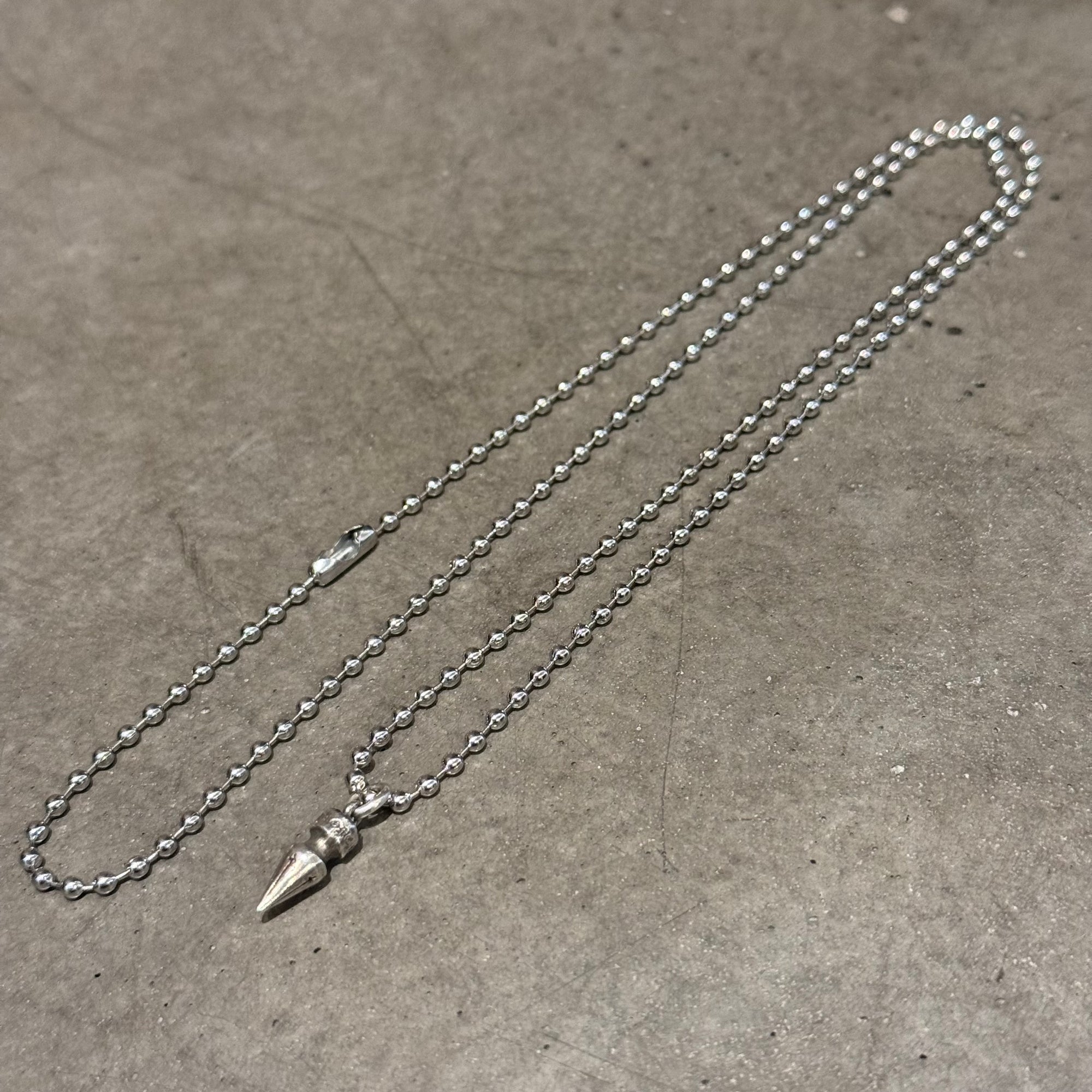 CHROME HEARTS SPIKE DROP NEKCLACE ‘SILVER’