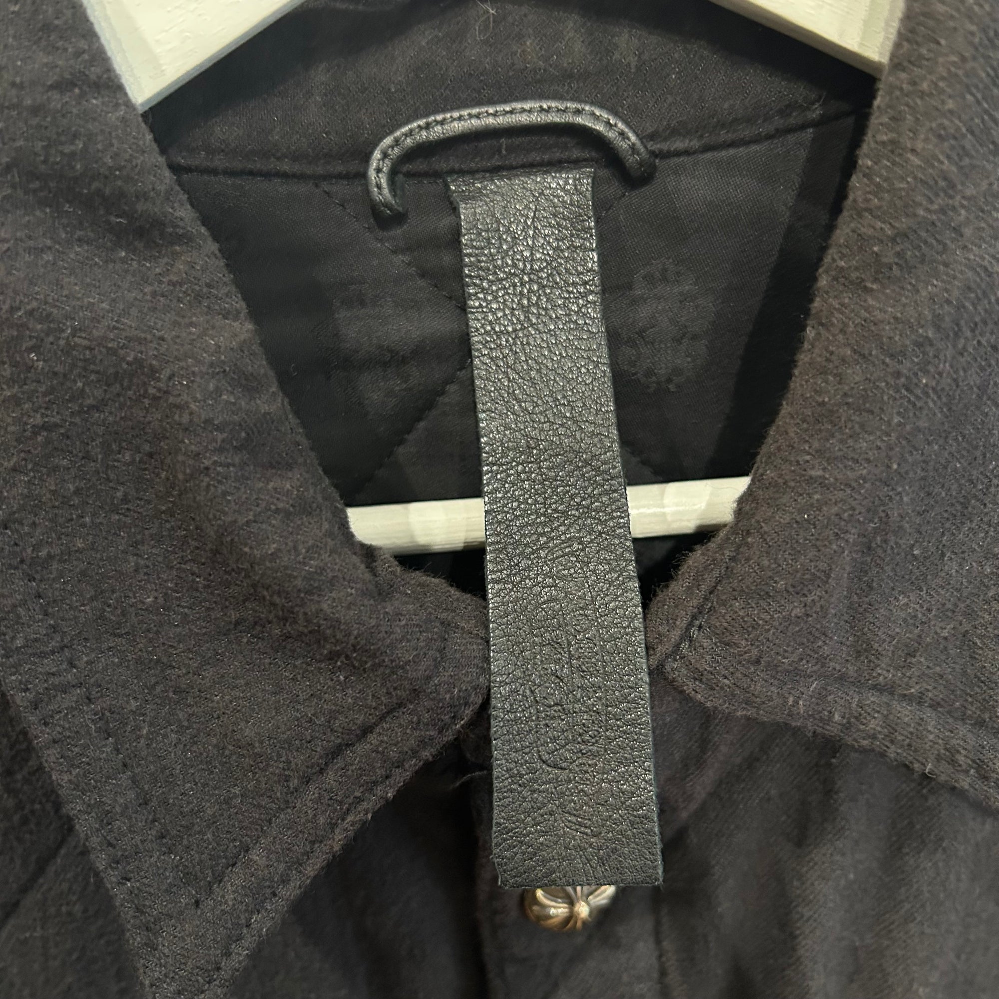 CHROME HEARTS QUILTED WORK DOG JACKET ‘BLACK’