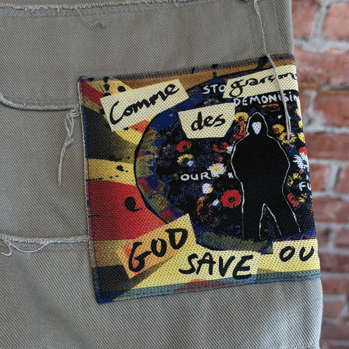 COMME DES GARCONS HOMME PLUS AD2008 PATCHWORK PANTS ‘MULTI’