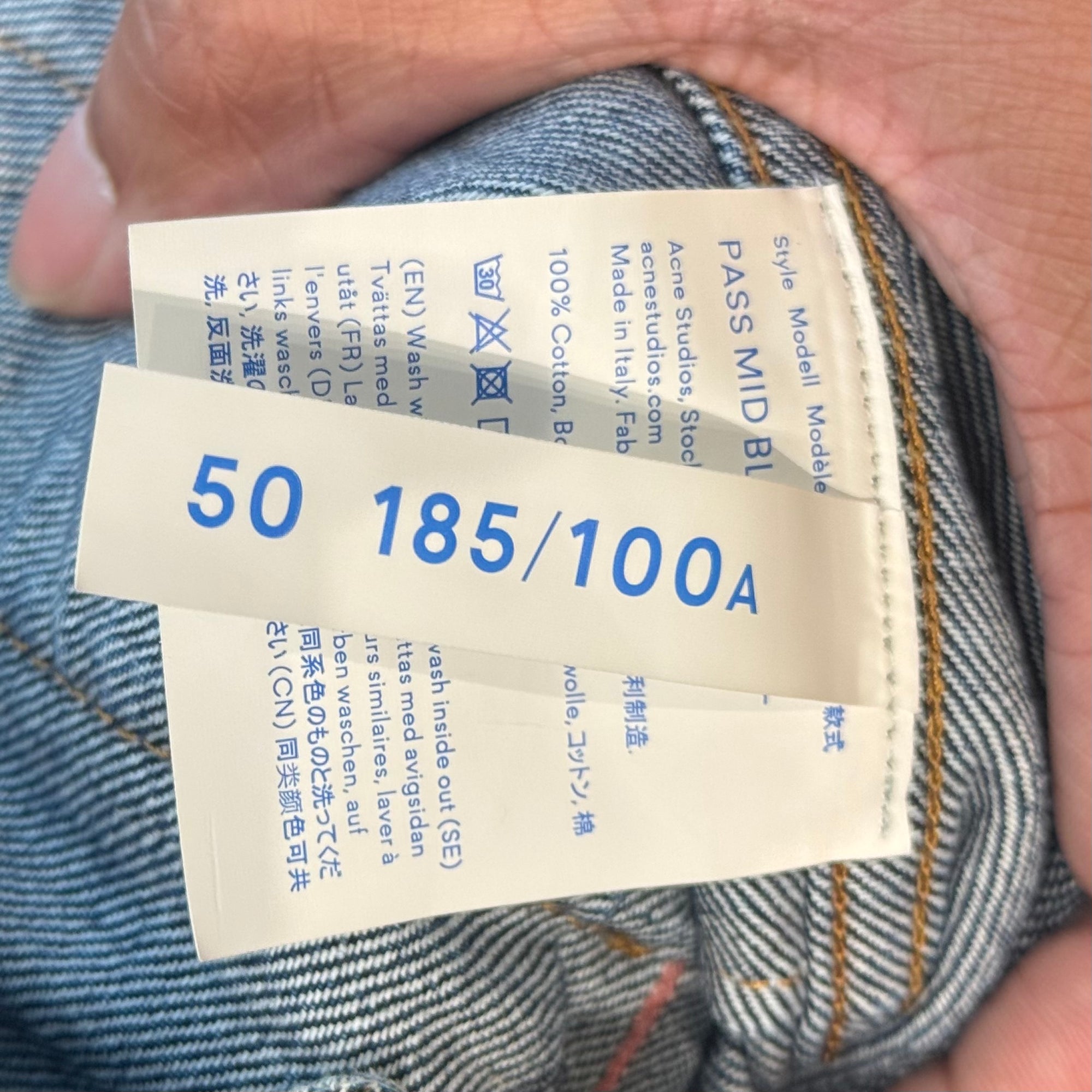 ACNE STUDIOS DENIM TRUCKER JACKET ‘MEDIUM WASH’