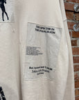 ROUGH SIMMONS EVANGELION PATCHWORK CREWNECK ‘CREAM’