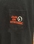 HYSTERIC GLAMOUR JAM ON POCKET TEE ‘BLACK’