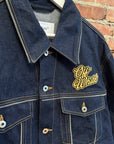 OFF-WHITE 90S SKATE LOGO DENIM TRUCKER JACKET ‘NAVY’