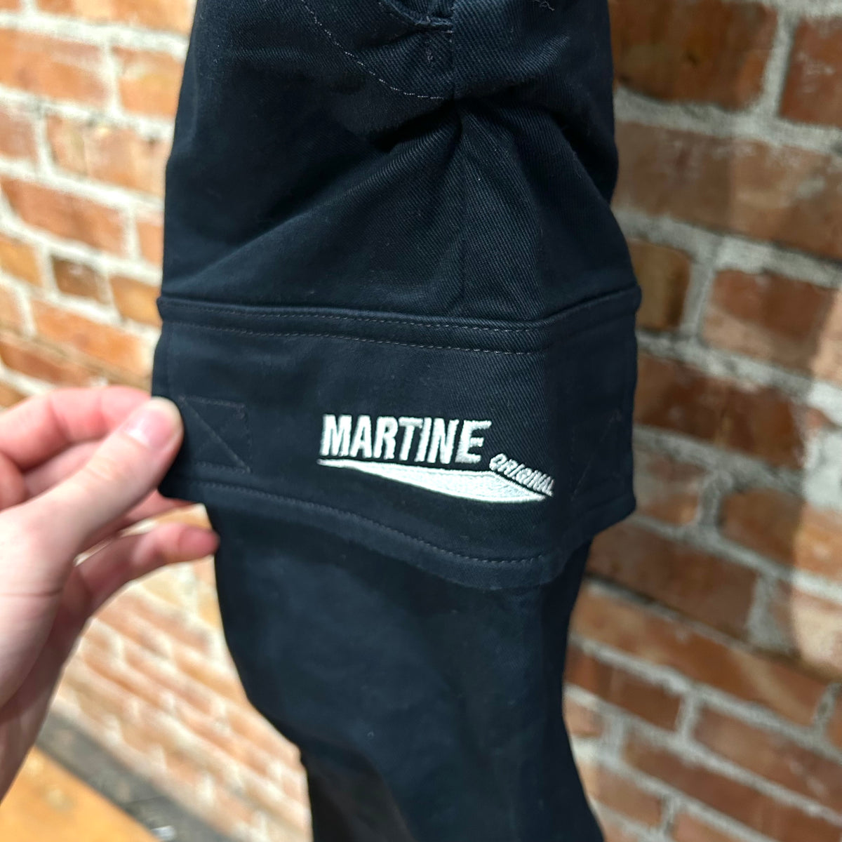 MARTINE ROSE PULLED CARGO PANTS ‘NAVY’