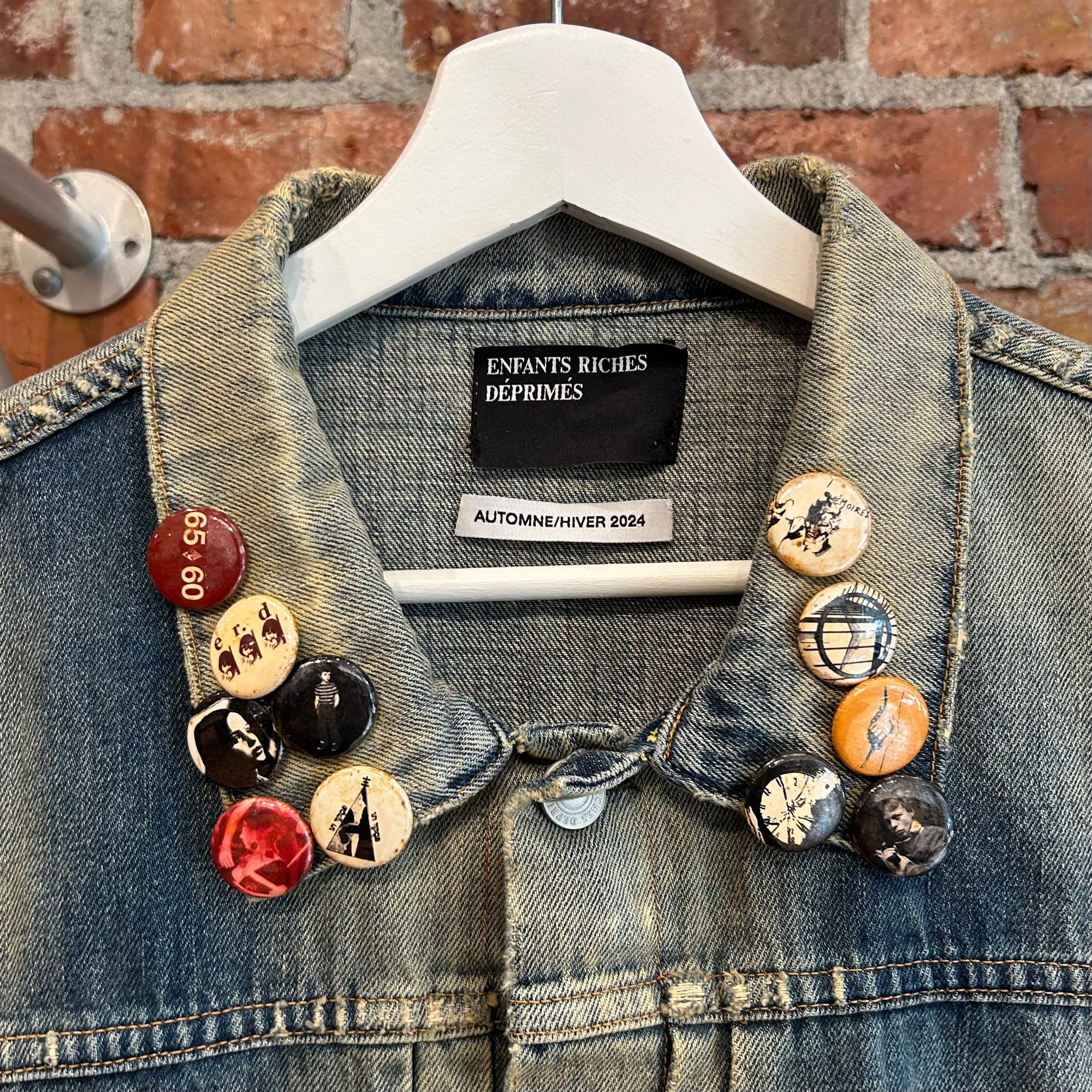 ENFANTS RICHES DEPRIMES AW24 ACID DEALER DENIM JACKET ‘BLUE’