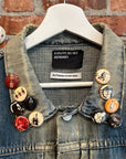 ENFANTS RICHES DEPRIMES AW24 ACID DEALER DENIM JACKET ‘BLUE’