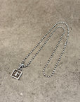 CHROME HEARTS FRAMED FLEUR PENDANT ‘SILVER’
