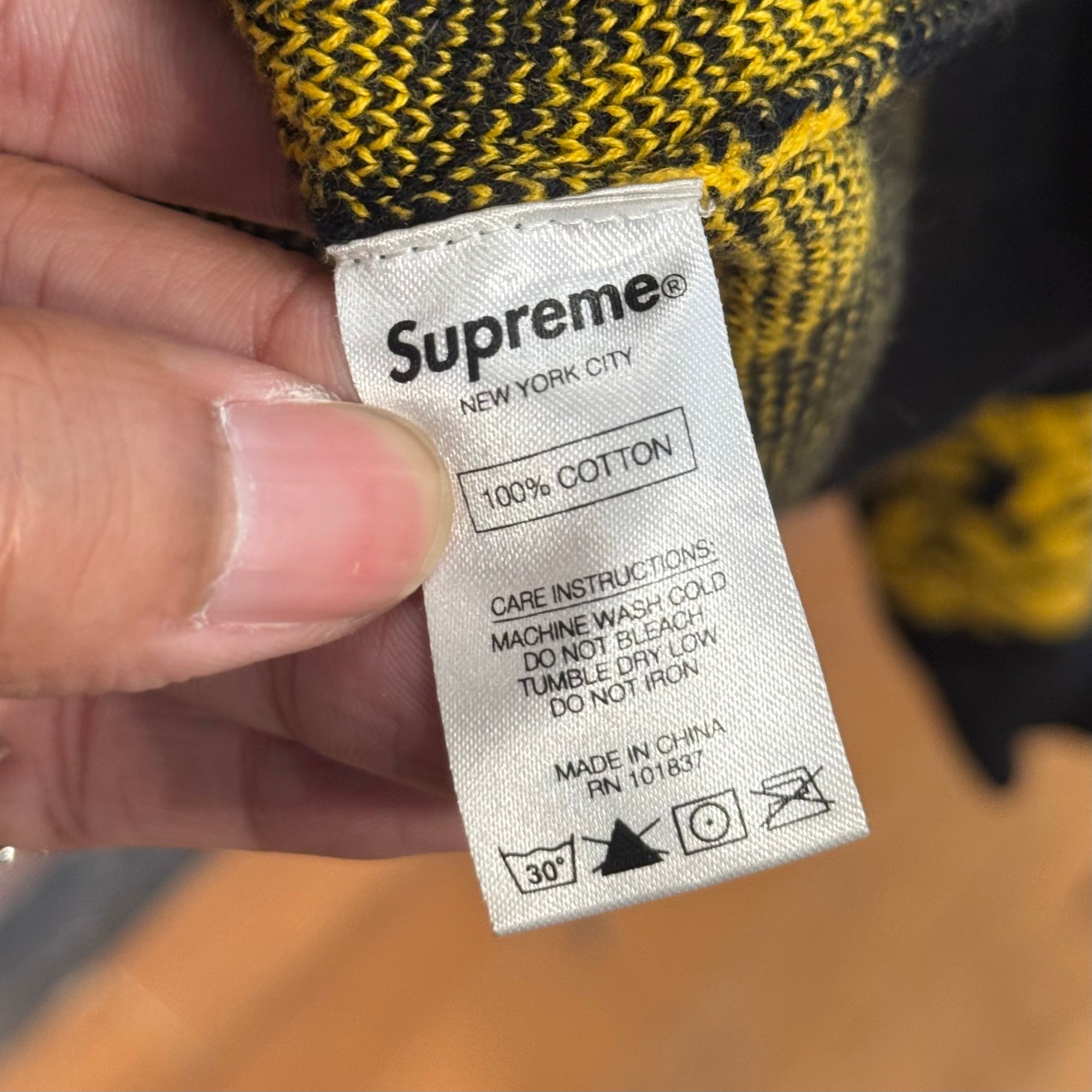 SUPREME X UNDERCOVER SS18 PUBLIC ENEMY KNIT ‘BLACK’