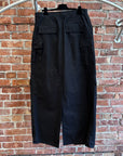 BALENCIAGA SS23 DOUBLE-WAIST MILITARY RIPSTOP CARGO APRON PANT ‘SLATE’