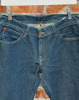 EVISU X PUMA LOW-RISE BOOTCUT DENIM ‘INDIGO/MINT’