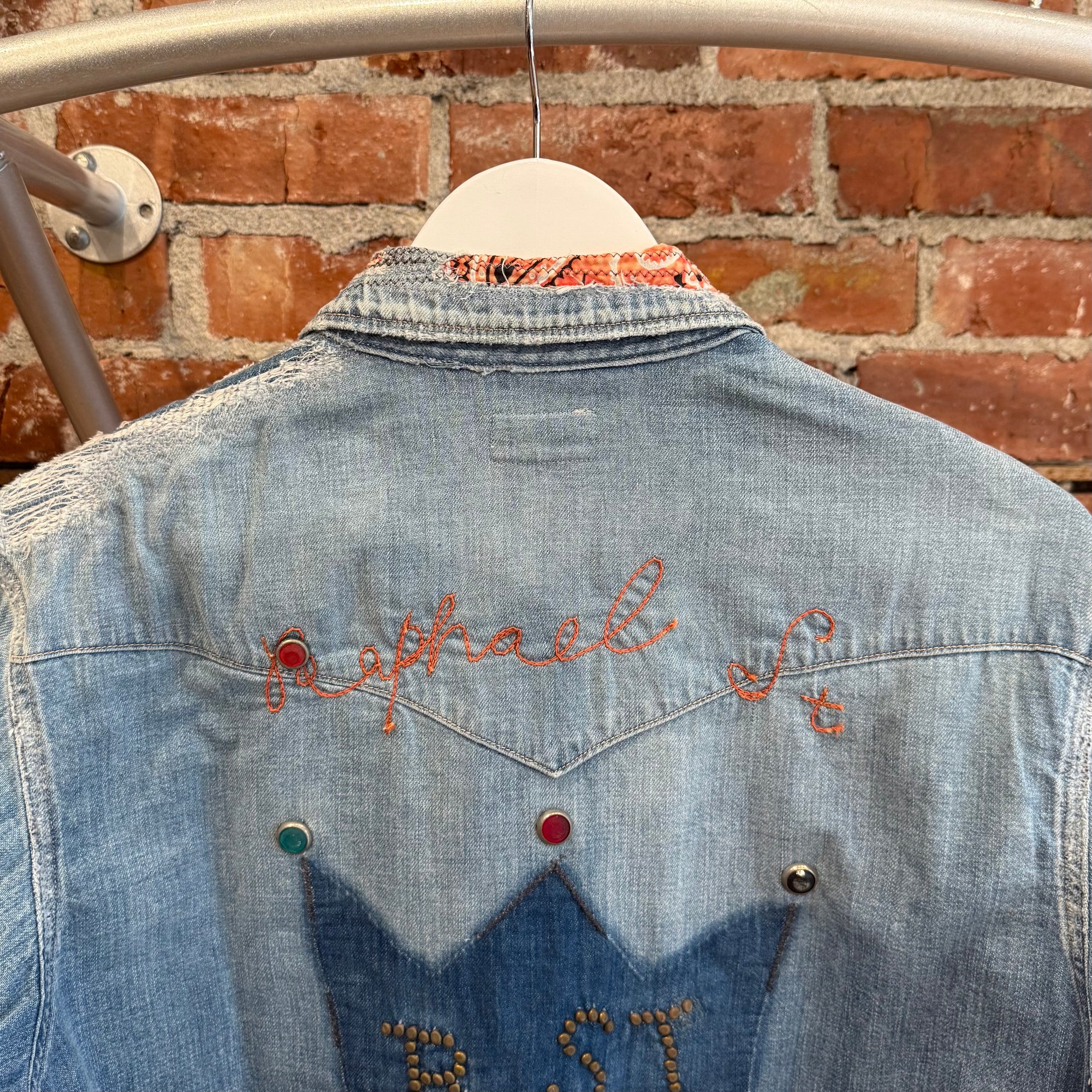 KAPITAL x PROLETA BORO WESTERN STUDDED SHIRT ‘BLUE’