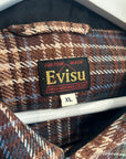 EVISU DISTRESSED FLANNEL 'GREEN'