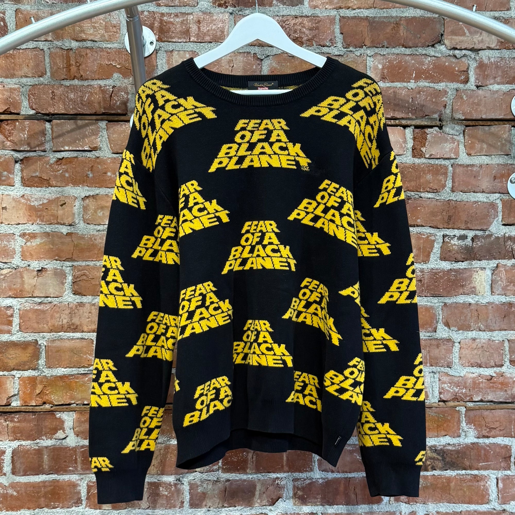 SUPREME X UNDERCOVER SS18 PUBLIC ENEMY KNIT ‘BLACK’